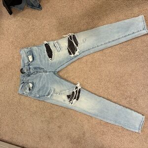 Light Blue Distressed Jeans